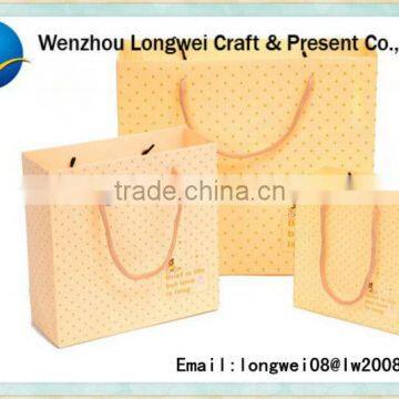 spots hot sale shopping paper bag/paper gift bag/paper straw beach bag