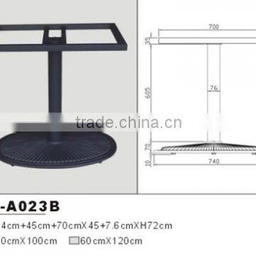 Guarantee quality coffee dining round wrought cast iron table base table leg for big table HS-023B