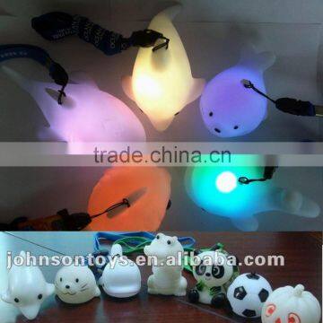 new led flashing light up mini sea animal toy for kids