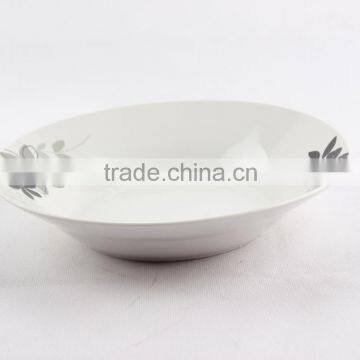 White Ceramic Algeria Plates Dishes, Porcelain Soup Plate, Porcelain Dessert Plate photo-4