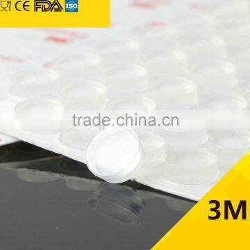 12.7*4.5mm Clear Self Adhesive Silicone Rubber Bumper Sheet To Door Protectors photo-2