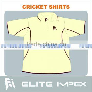 customized free size cricket 3/4 sleeve shirts