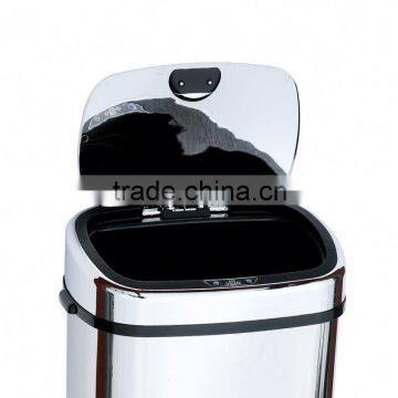 8 10 13 Gallon Infrared Touchless Dustbin Stainless Steel Waste Bin Auto Touchless Rubbish Can SD-007 photo-5