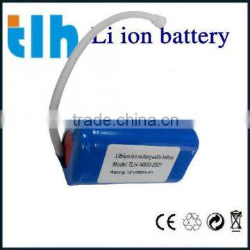 12v 800mAh 14500 li-ion battery