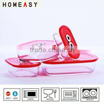 Safety kids glass thermal lunch box vacuum lunch box