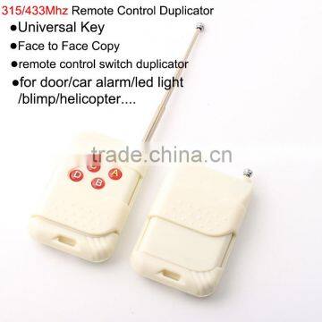 universal auto remote control duplicator 315/433 mhz remote control for door/blimp/ key/helicopter