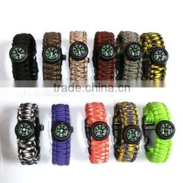 Personalized Customized paracord bracelet with compass