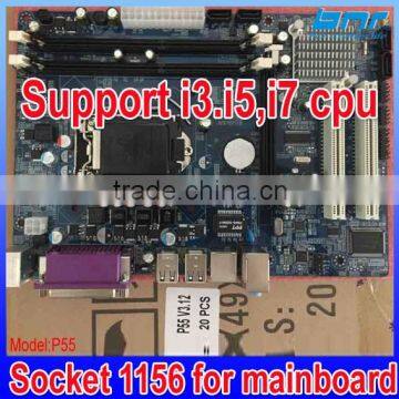 P55 motherboard Supported DDR3 Memory and core I3 I5 I7 Processor mainborad lga 1156 , fully tested working good
