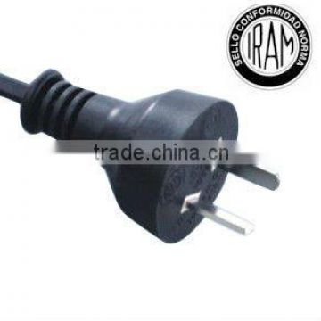 iram power cord with argentina power plug