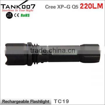 Quality Aluminum 3.7v Rechargeable Flashlight LED Wholesale From Tank007 Manufacturer photo-3