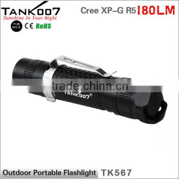 Military quality portable 180LM mace flashlight torch with 1*AA/14500 battery TK567