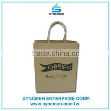 Taiwan Manufacturer Cheap Printing Brown Kraft Paper Bags