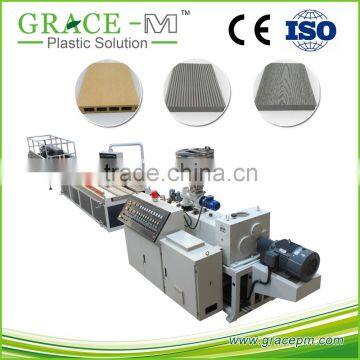 High performance PE wood plastic extruder machine