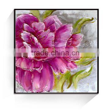 Shu1734 handmade flower pot canvas painting for bedroom