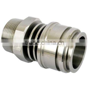 OEM stainless steel 303/304/metal cnc turning parts,connector fittings made by cnc turned mahcining service in China