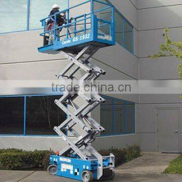 four-wheel mobile scissor hydraulic lift platform