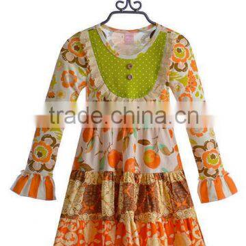 Wholesale Custom Outfit Clothing Set for Baby Children Girls Western Style Daily Costume photo-3