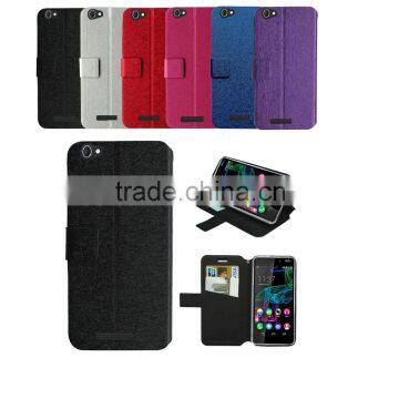 for archos 55 helium plus case coloful silk leather case high quality with factory price