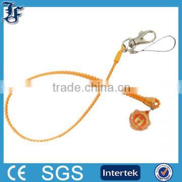 2014 hot sale plastic neck strap zipper lanyard