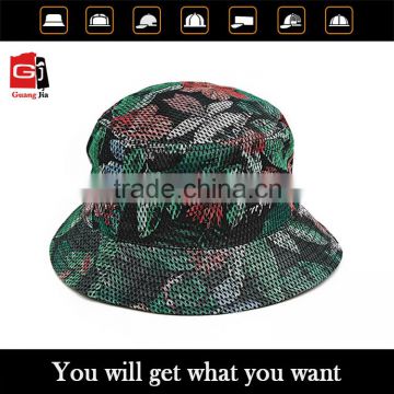 Wholesale promotional high quanlity custom fashion mesh cypress hill bucket hat for man