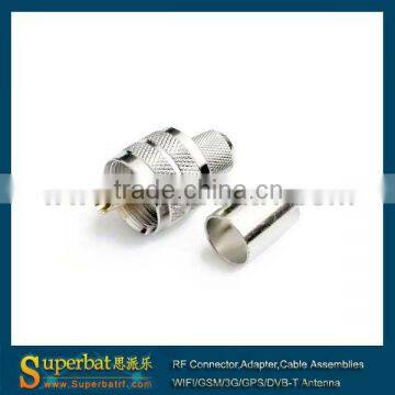 UHF Crimp Plug connector for LMR400