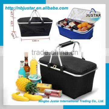 Eco-Friendly Wholesale Collapsible Market Tote Picnic Cooler Basket