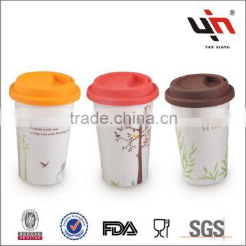 Ceramic Travel Mug With Plastic Lid