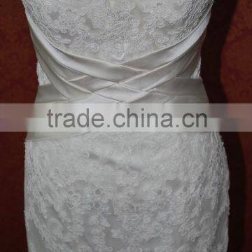 (MY0009) MARRY YOU High Neck V Back Lace Designer Muslim Bridal Gown Marry You China Factory Wedding Dress photo-4
