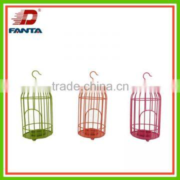 Newest metal handmade bird cage style candle holder for home decor