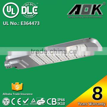 high power led street light with 8 years warranty