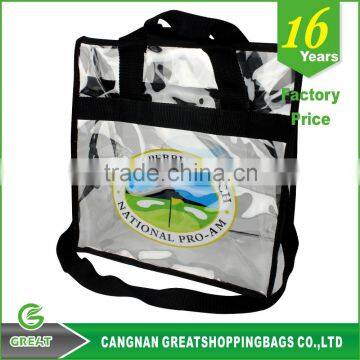 Hot Sale Fashion Simple Design Clear PVC Shopping Tote Bag