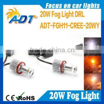 Hot Sell 20W USA CR LED Fog Light Dual Color H8/H10/H11/9005/9006/H16 Color Changing Fog Lamp Canbus Headlights for VW for Golf5 photo-6
