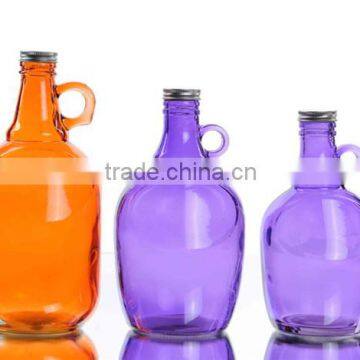 Colored Glass Oil Bottle