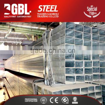 Cheap building materials RHS galvanized iron tube price