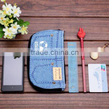 New Creative Jean Shorts Pencil Case Big Capacity Zipper Pencil Bag School Supplies Student Stationery Cosmetic Bag photo-4