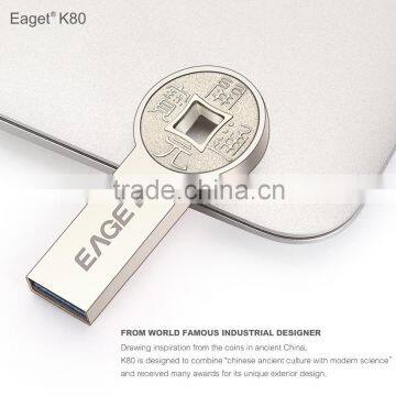 EAGET K80 Full Metal Ultimate High Speed USB 3.0 Flash Drive With Unique Ancient-Coin Design - 64GB photo-3