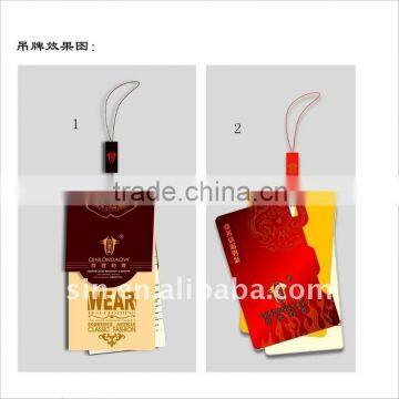 Elegant Colorful Paper Printing Clothing Tags