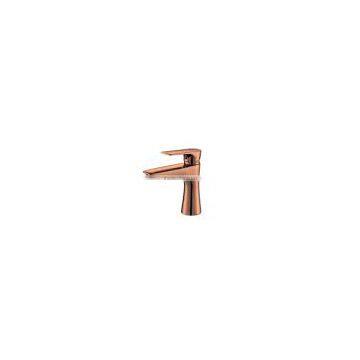 China Sulliper Single Handle Brass Wash rose gold basin mixer