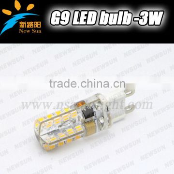 G9 Led Bulb Lamp 64LEDs 3W 3014 SMD White LED Corn Bulb Light G9 led Crystal Chandelier Light 85-265V