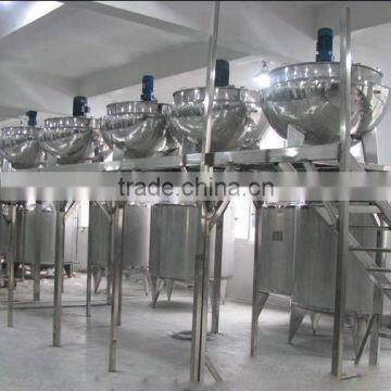 stainless steel gas/steam/electric jacketed kettle