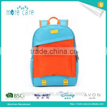 2016 New products outdoor bright color fancy wholesale children school backpack