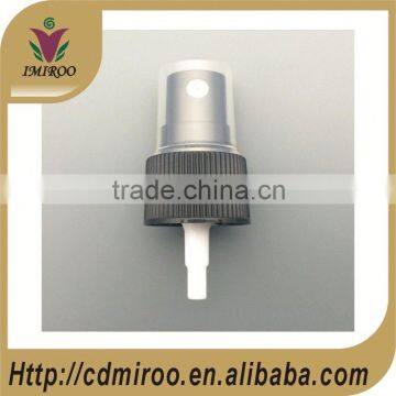 18/410 plastic fine mist sprayer pump with small cover/plastic white perfume dispenser with hole in cover