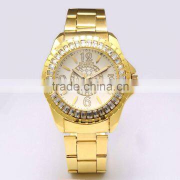 New Gold Steel Watches Luxury Women Watch Calendar Diamond Lady Watch photo-4