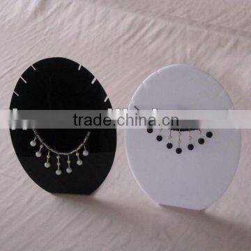 oval acrylic jewelry display stand