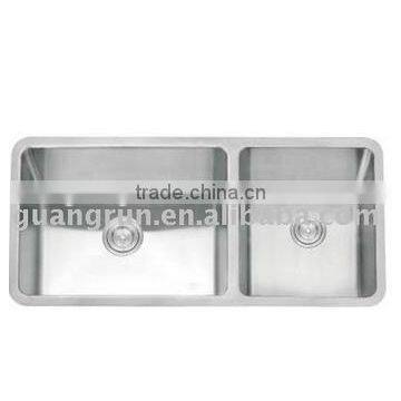 High Quality Stainless Steel Hand Made Kitchen Sink GR-D05