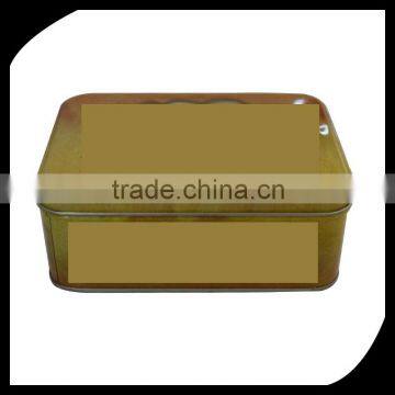 Rectangular packaging gift tin box/ Rectangular Tin Box Small Metal Tin Boxes