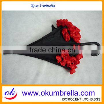 High quality mini rose umbrella Rose Flower Umbrella OK083