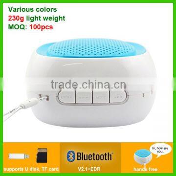 3.5mm audio input manual portable mini speaker with bluetooth