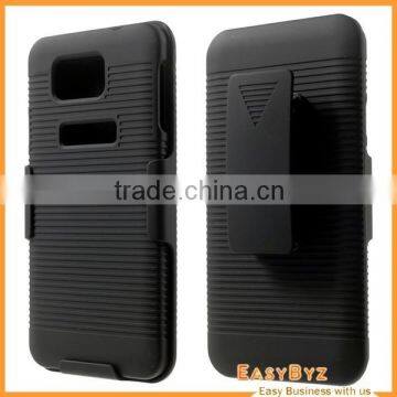 For Samsung Galaxy Alpha Stripe Rubberized Slide Case