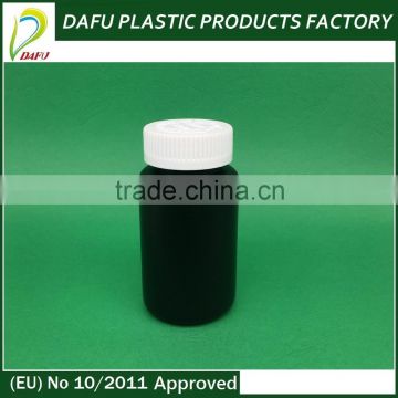 Black colour 120ml pharmaceutical medicine pill plastic bottle